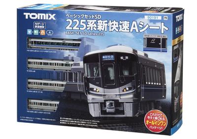 TOMIX N Gauge Bazinis rinkinys SD 225 serija Naujas greitasis A sėdimos vietos 90191 Geležinkelio modelio įvadinis rinkinys