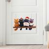 Cartoon Christmas Cat Wall Stickers, Christmas Room Decoration Wall Stickers