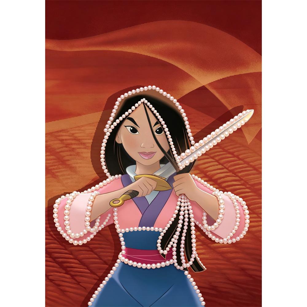

Disney Pearl Art: Mulan-Themed Pearl Painting Kit DIY Pearl Diamond Art Set Suitable for Beginners and Adults, Ideal for Home Wall Decor and Gifting 30x40