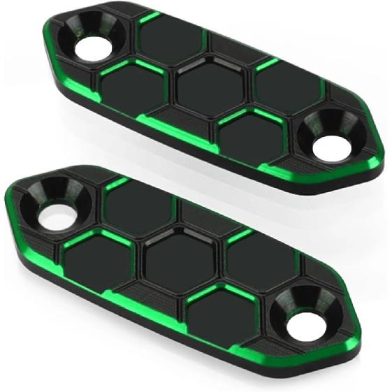 Motorcycle Rear View Mirror Hole Cap Block Off Base Plates Cover Decorative Compatible with Ninja 650 300 400 500 ZX-6R ZX-4RR ZX4R(Red)