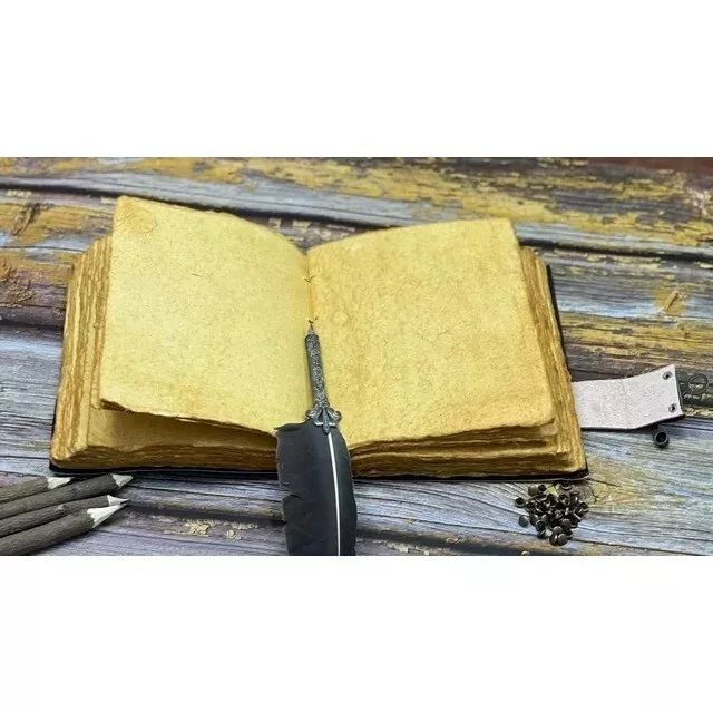 8X6 Zoll Buch der Schatten Dekoration Zauberbücher Lederjournal Grimoire