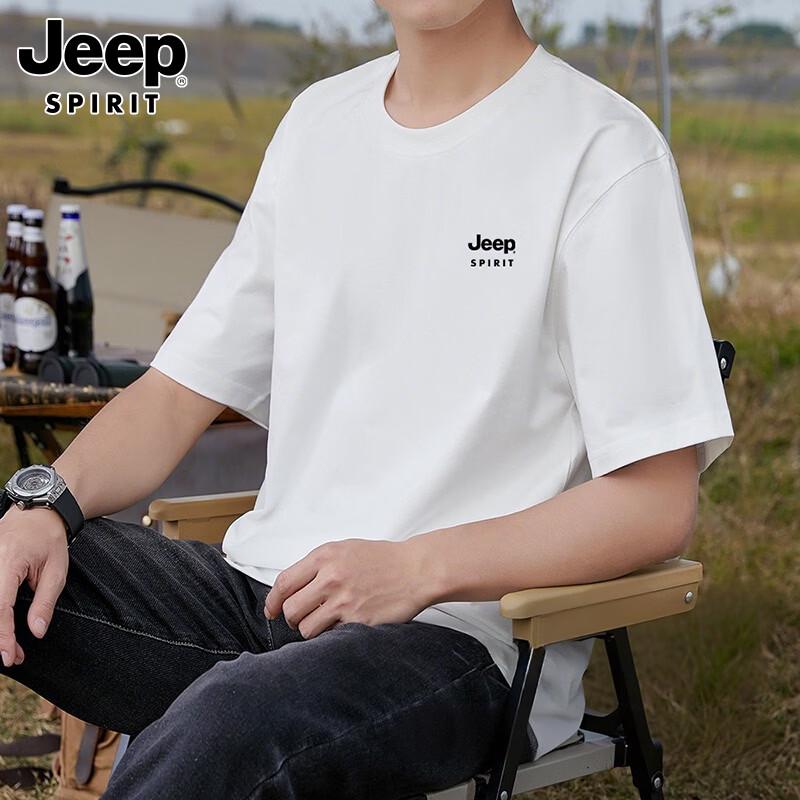 

JEEP SPIRIT Men s Pure Cotton Short Sleeve T-Shirt XL