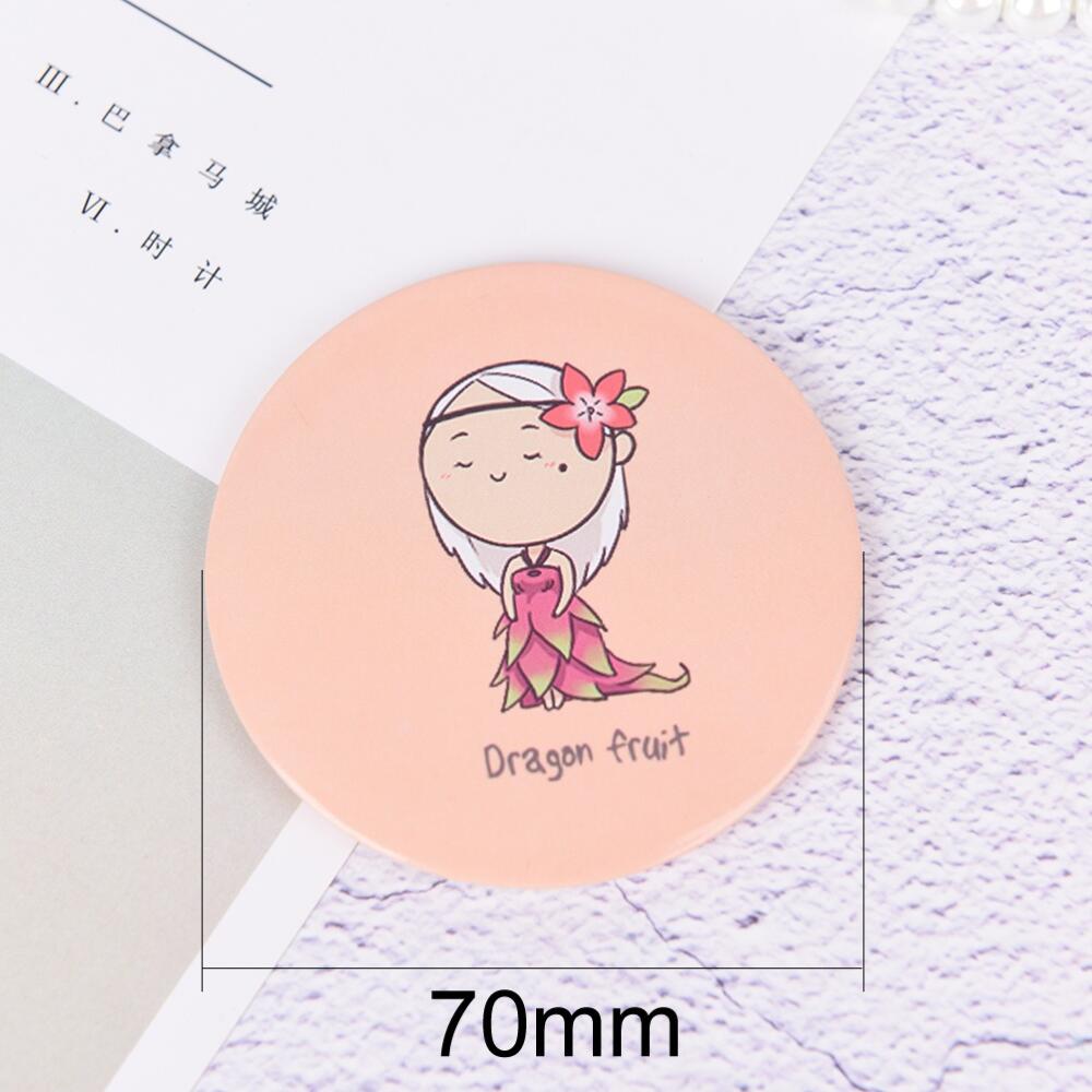 Mini Cute Cartoon Pattern Portable Pocket Makeup Mirror,Compact Cosmetic Small Mirror Design,For Girls Women Daily Makeup Travel