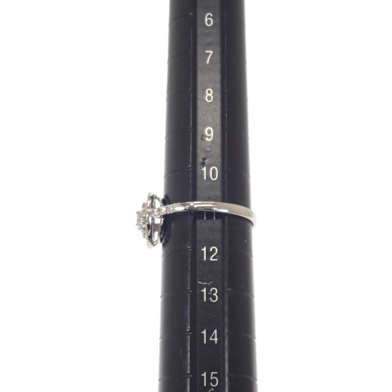 Anello senza marca Argento Platino Pt900/diamante Donna