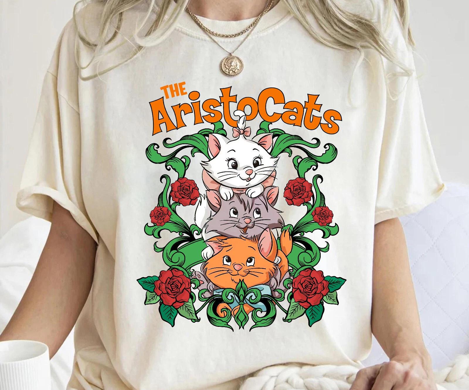 

Vintage Disney The Aristocat Floral Kitten Shirt Unisex Adult Kid Shirt 800125 L