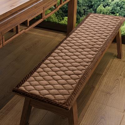 Thicken Velvet Long Bench Cushion Anti Sli Solid Wood Chair Seat Pad Hotel Dining Chair Cushion Garden Patio Sofa Seating Pad