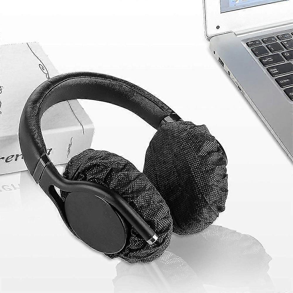 100 Pcs Stretchable Headphone Cover Disposable Headset Covers Non-woven Headphone Covers Hygiene Ear Pads Cushions For Earmuff-style Gaming Headphone/