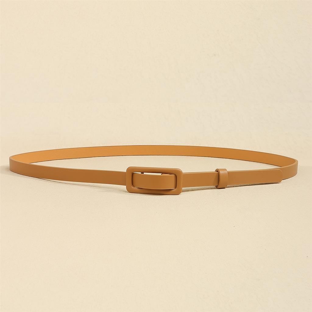 Stylish Adjustable PU Leather Waist Belt for Women Lightweight Thin Design Waistband for Casual Office Travel Outfit