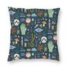 halloween witch crow square pillowcase decoration gothic mystery magic  cushion sofa car   kama casal
