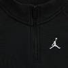 Jordan Lässiger Sportanzug Fleece Buchstabe Bequem Weich Kinderanzug Schwarz IB8140-010