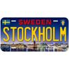 Vintage Metal Tin Sign Rome License Plates Wall Art Decoration for Cafe Bar Garage