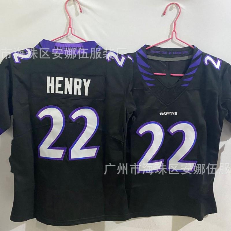 2026 Baltimore Ravens Baseball Jersey 22 12 Kids Embroidered Uniform Sports Team Apparel