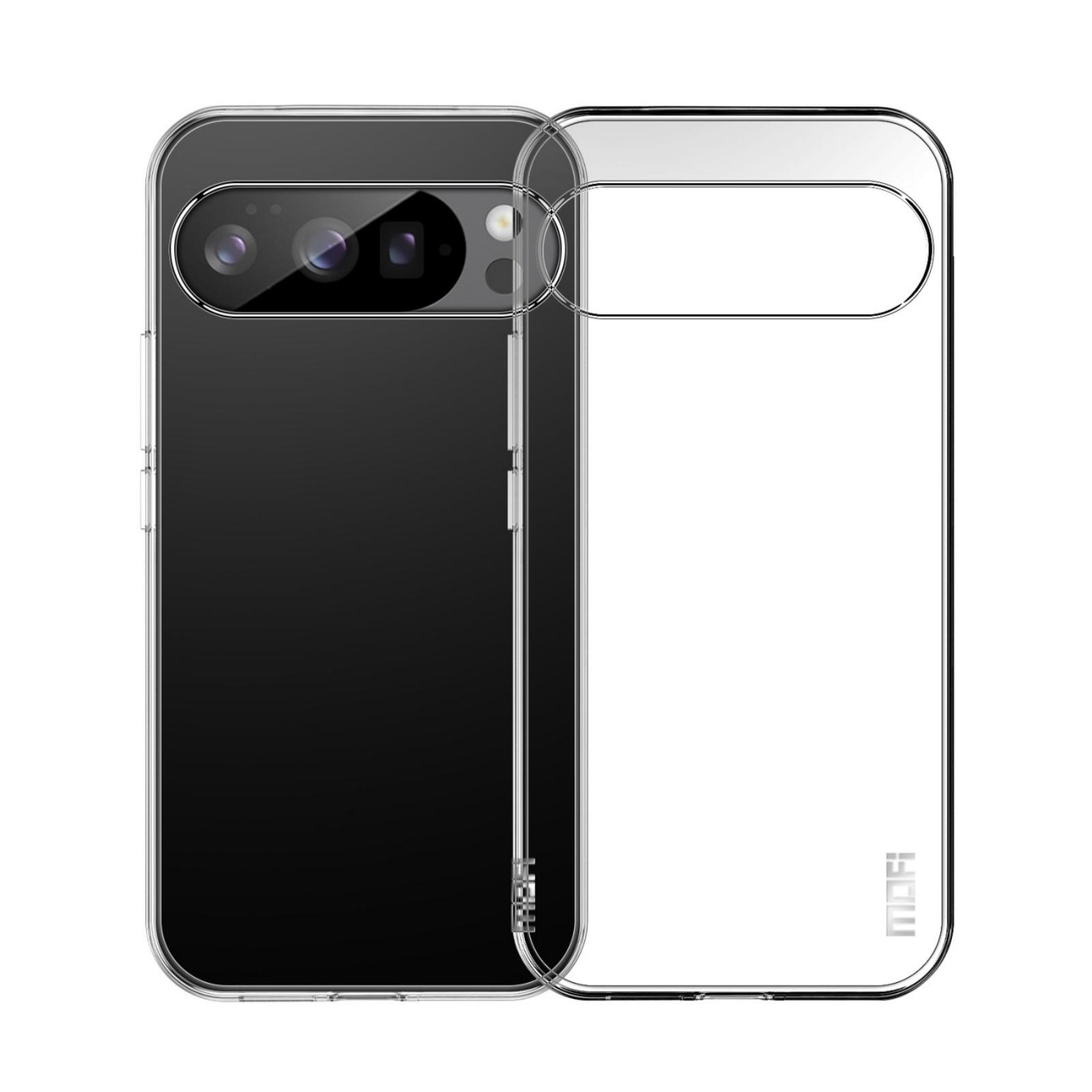 

For Google Pixel 10 Pro XL Clear Phone Case MOFI Ultra-Thin TPU Phone Back Cover Transparent