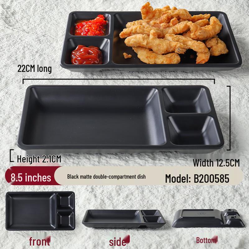 Plastic Divided Snack Plates
