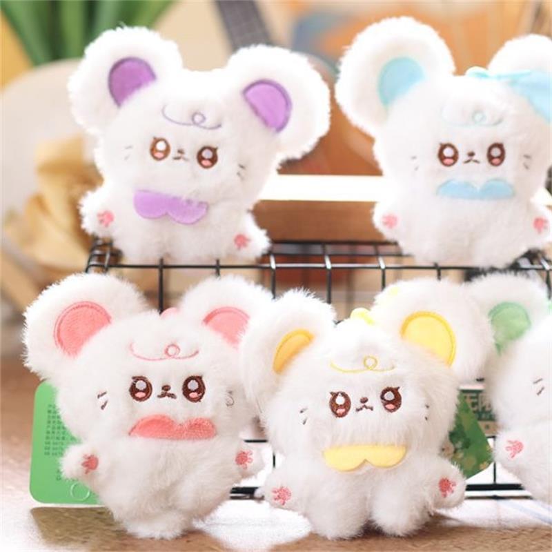 Cute Little Mouse Plush Animals Dolls Stuffed Toys Keychain Pendant Backpack Hangings Decoration Girly Bag Ornaments Kids Gifts