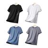 Summer Men Top Mesh Short Sleeves O Neck Loose Casual Pullover Daily Sport T-shirt