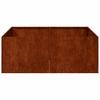 Pot Rusty 80X80X30 Cm Stainless Steel