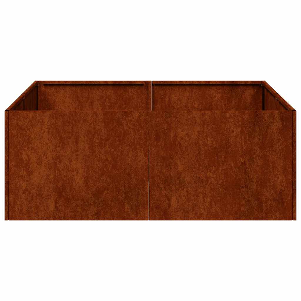 Pot Rusty 80X80X30 Cm Stainless Steel