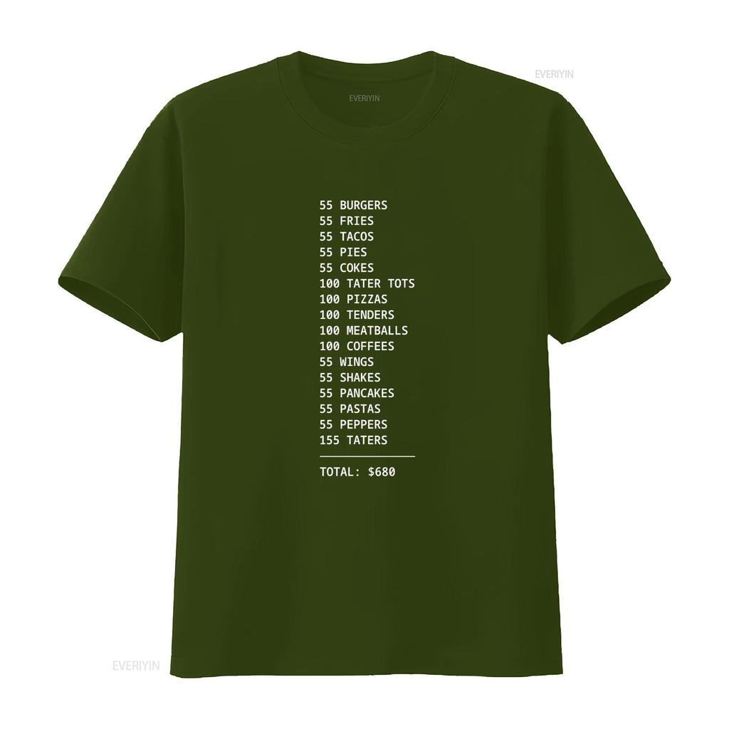 Funny 55 Burgers Fries T Shirt Dank Meme Perfect for Fans of I Think You Should Leave Show Vintage Washed Fashion Graphic