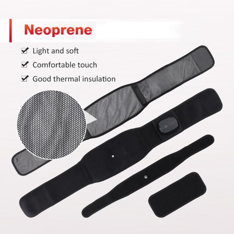 Heated Lumbar Support Belt Heating Pad for Back Pains Relief with Vibrating Massage Rechargeable Battery Comfortable Fit
