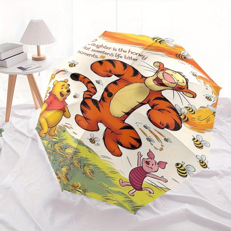 

Disney Tigger, Winnie-the-Pooh Themed automatic opening and closing folding umbrella, portable - durable, 8-rib umbrella frame, very suitabl