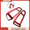 2PCs/set Car Air Conditioning Vent Outlet Panel Cover Sticker Trim for Ford Focus 3 MK3 2015 2016 2017 2018 LHD