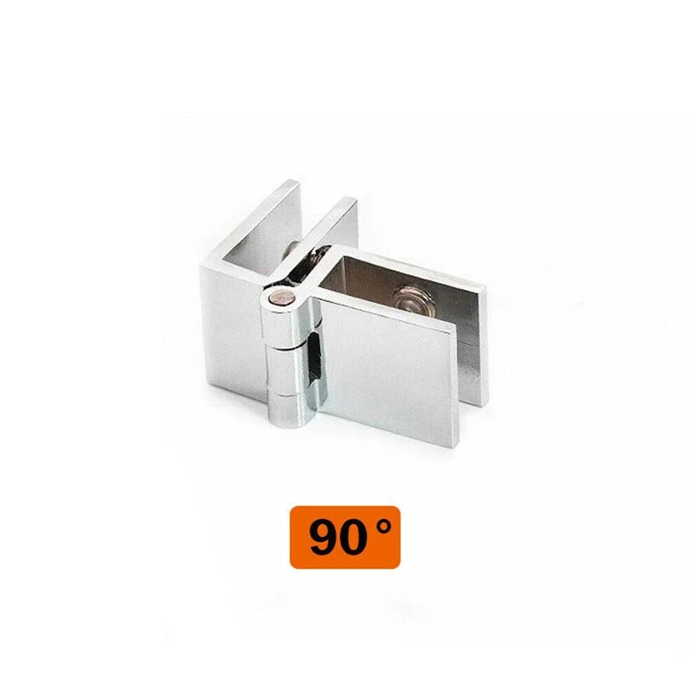 Bathroom Shower Glass Zinc Alloy Door Hinges Cabinet Cupboard Clamp Hinge Home Hardware 0 Degrees/90 Degrees/180 Degrees