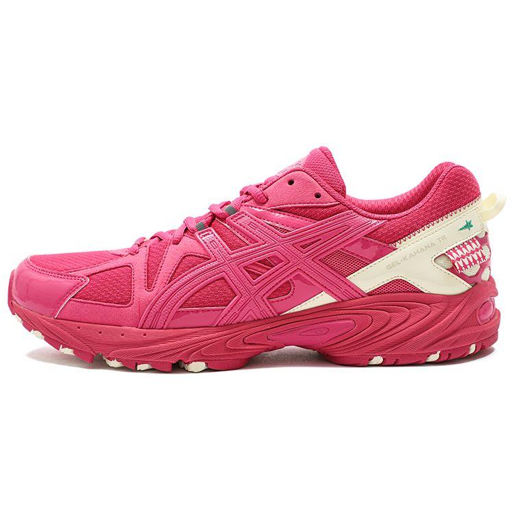 Asics 8On8 X Gel-Kahana Tr Fabric Synthetic Leather Trendy Versatile Low-Top Lifestyle Casual Shoes Unisex Sneaker Rose-Red 1203A236-500