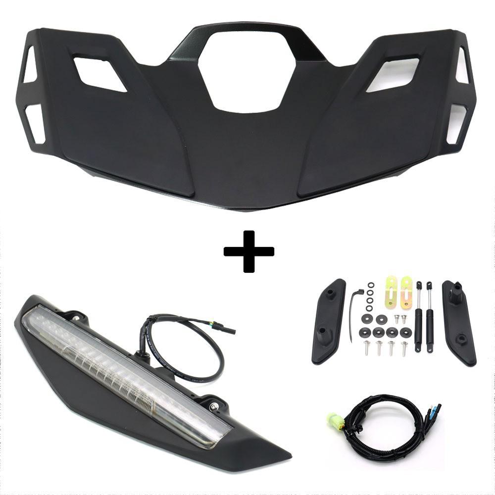 Honda Gold Wing GL1800 Motorcycle Accessories: Lights, Brake Lights, Turn Signals, Rear Luggage Rack, Seat Bracket, and Tail Components.