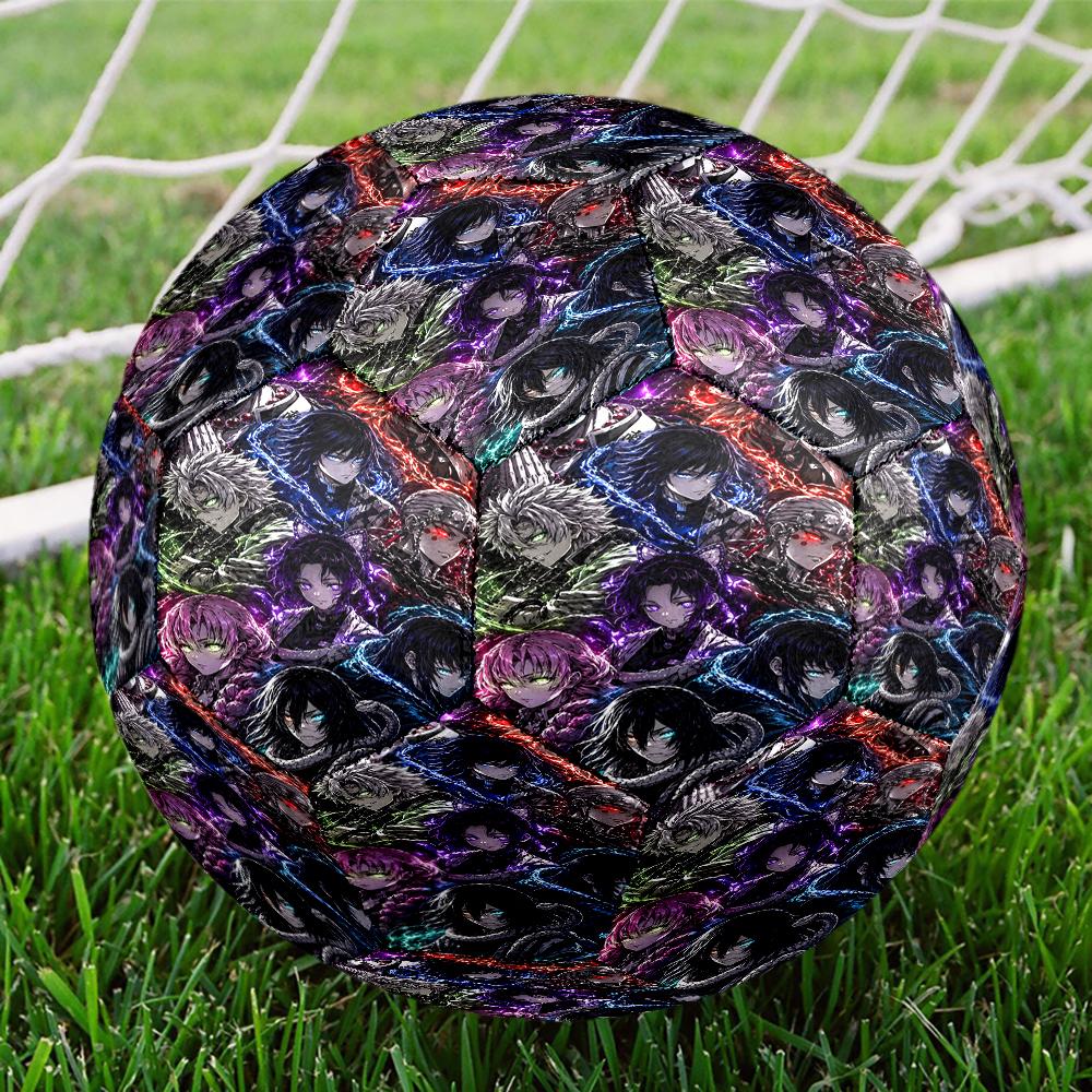 Dark Fantasy Heroes De-mon Size 5 Soccer Balls, Anti-Slip, Protective Football, Outdoor Sport, a Unique Gift Suitable for Him/her, Birthdays