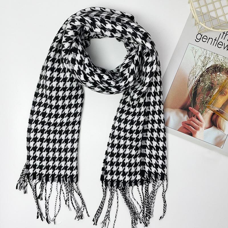 

Британский стиль клетчатый шарф универсальный шарф-шаль из искусственного кашемира продвинутый сенс студенческий мужской и женский шарф 190cm