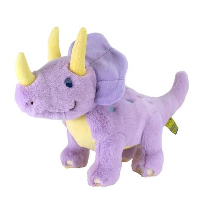 Sunlemon Gökkuşağı Triceratops Orta Boy 14 x 32 x 23cm Peluş Oyuncak Dinozor Renkli Sevimli SNS Peluş Oyuncak Fotoğrafçılığı Kabarık Açık Mor Kabarık'ın