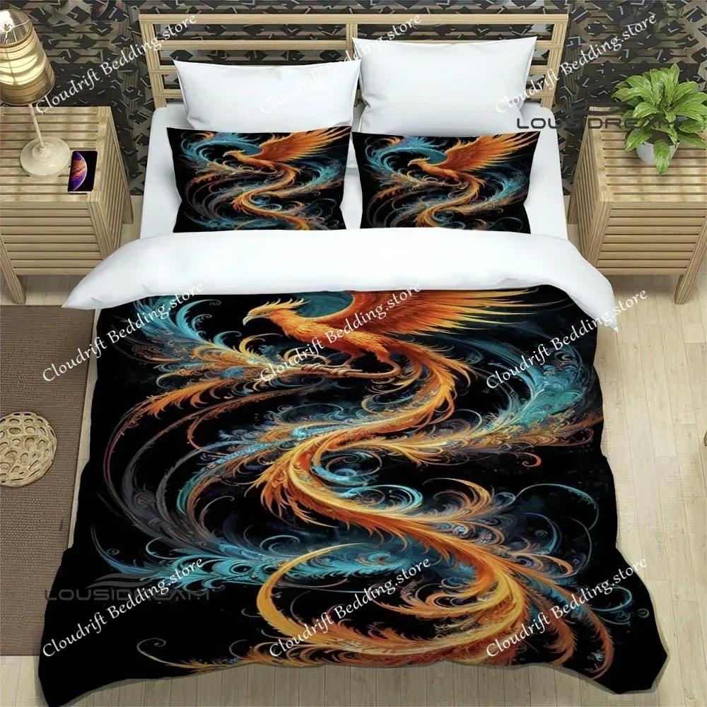 3D Phoenix printed Bedding Sets exquisite bed supplies set duvet cover bed comforter set bedding set luxury birthday gift