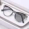 2026 New Fashionable Cat Eye Photochromic Women's Myopia Glasses Ultra Light Neutral High Quality Anti Blue Light Glasses