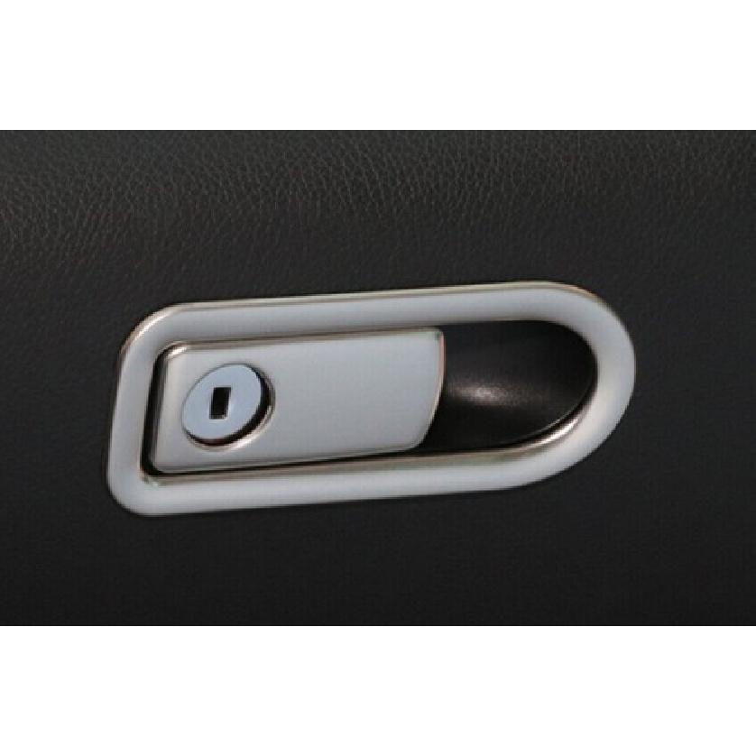 Silver Steel For Mercedes-Benz GLC Co-Pilot Storage Box 16-22 Handle Panel Trim