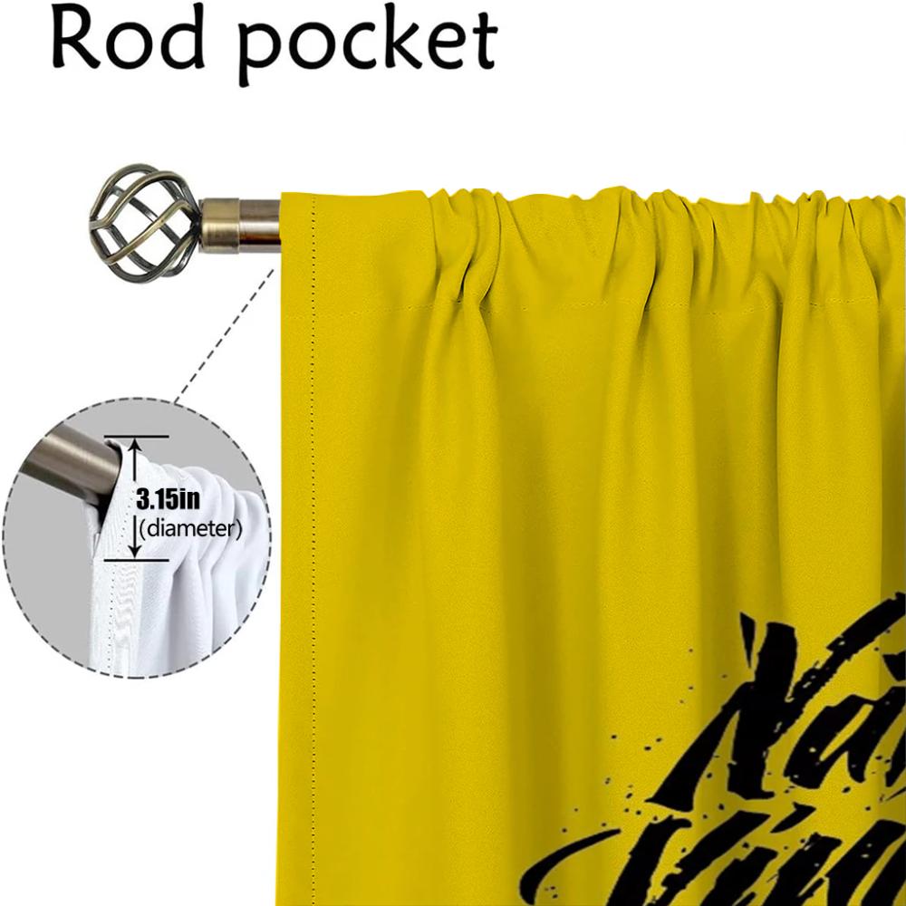 Partition Navi Natus Home Interior Curtains for Living Room Curtain Kitchen Curtains 2 Pieces Halloween Decoration Shades Blinds