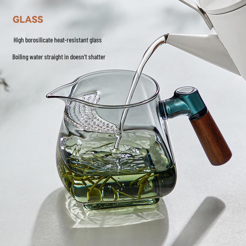 High Borosilicate Glass Teapot with Crescent Filter