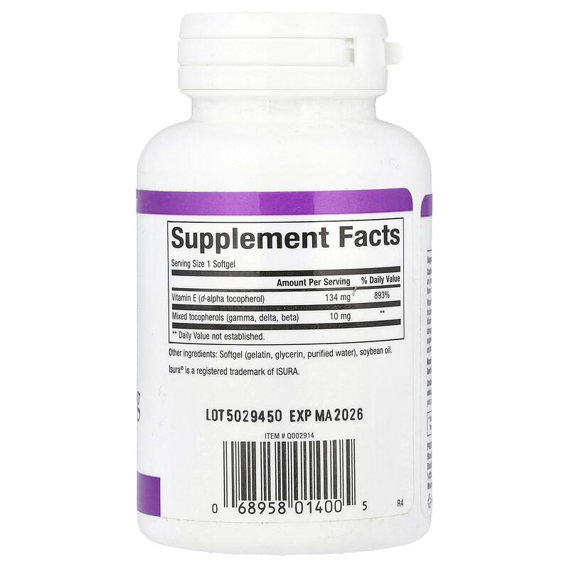 Mixed Vitamin E, 134 mg (200 IU), 90 Softgels
