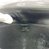 HERMES leather Dogon Long Purse black leather mens Used