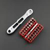 Set Mini Cheie cu Clichet 34-în-1 Bidirecțional Oțel cu 36 de Dinți Hexagonale Torx Biți Șurubelniță Non-Electrică DIY Scule Industriale.