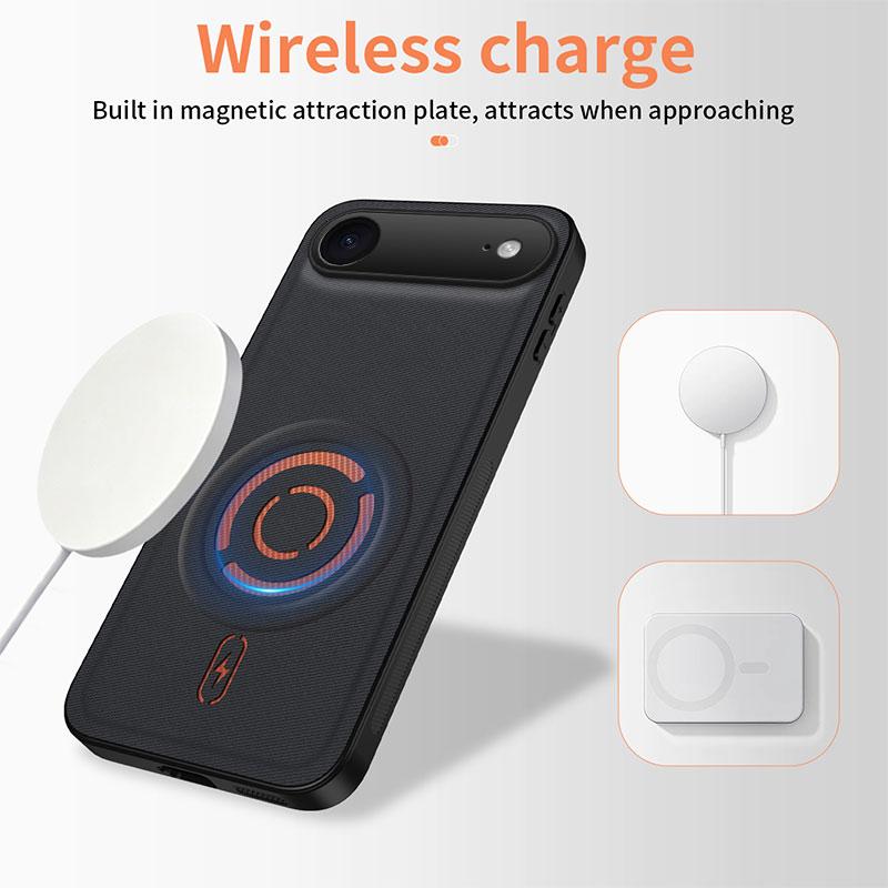For Apple iPhone 17 Air Case Apple iPhone Air 2 Cover Phone Case Luxury Magnetic Silicone ShockProof Protective Back Cover Coque