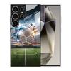 Samsung S26ULTRA Mobile Phone Case A90 Football S24 Tempered Glass Illustration A16 Black Protective Case A07