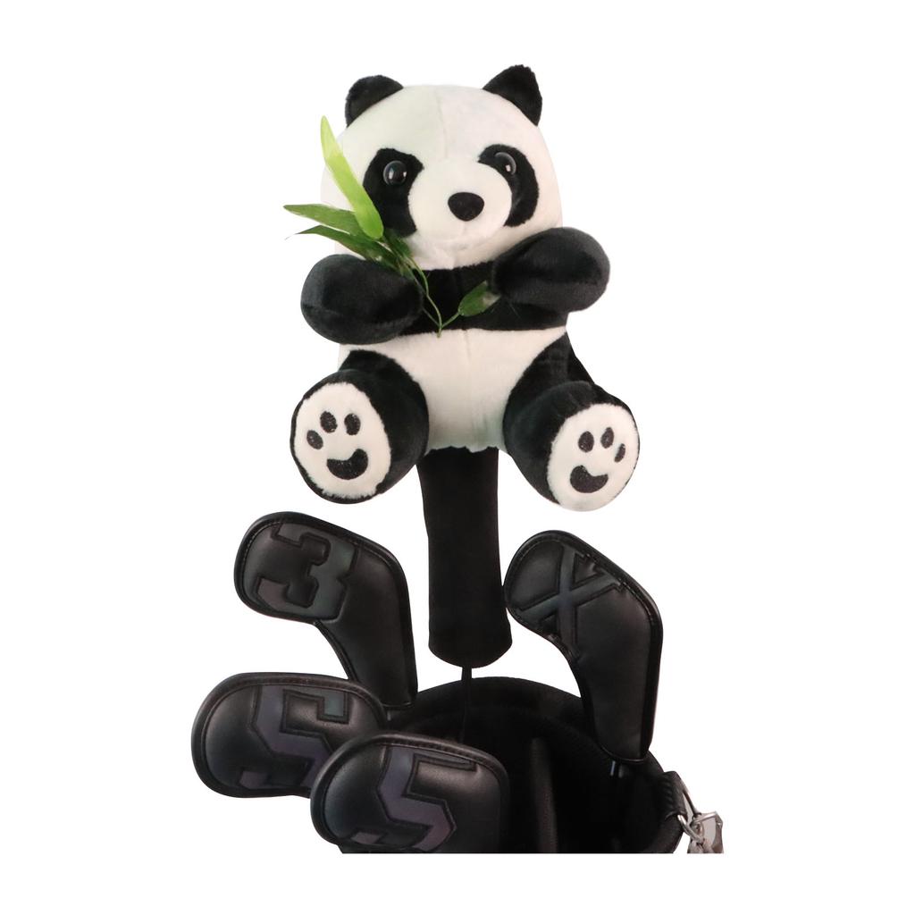 Copri Teste Mazze da Golf per Driver Fairway Putter - Carino Animale Peluche Panda Copri Testa Protettivo