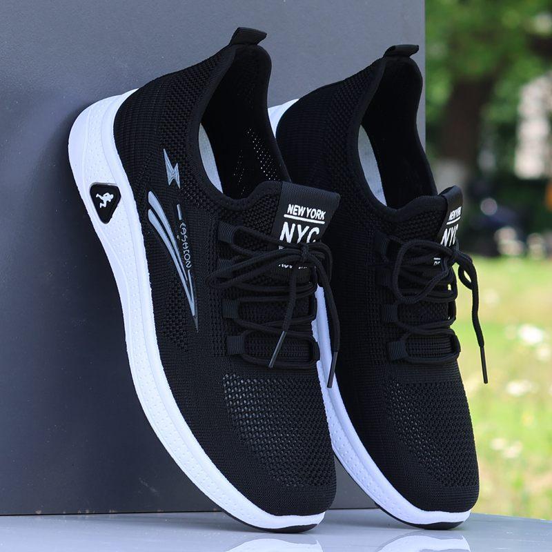 

Старые пекинские тканевые туфли мужские летние дышащие одинарные туфли для пап среднего и пожилого возраста спортивные нескользящие черные тканевые туфли с мягкой подошвой m 43