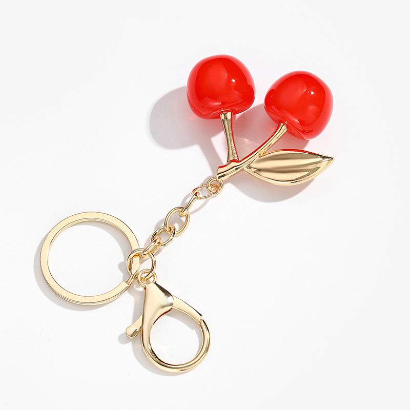 Cherry Fruit Keychain Pendant  Cherry Charm Pendant For Bag Women'S Handbag Shoulder Bags Keychain Attachment Parts