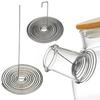 2/4Pcs Teapot Spout Strainer Portable Spiral Coffee Filter Tea Strainer Stainless Steel Curved Hook Tea Infuser Kitchen Gadget