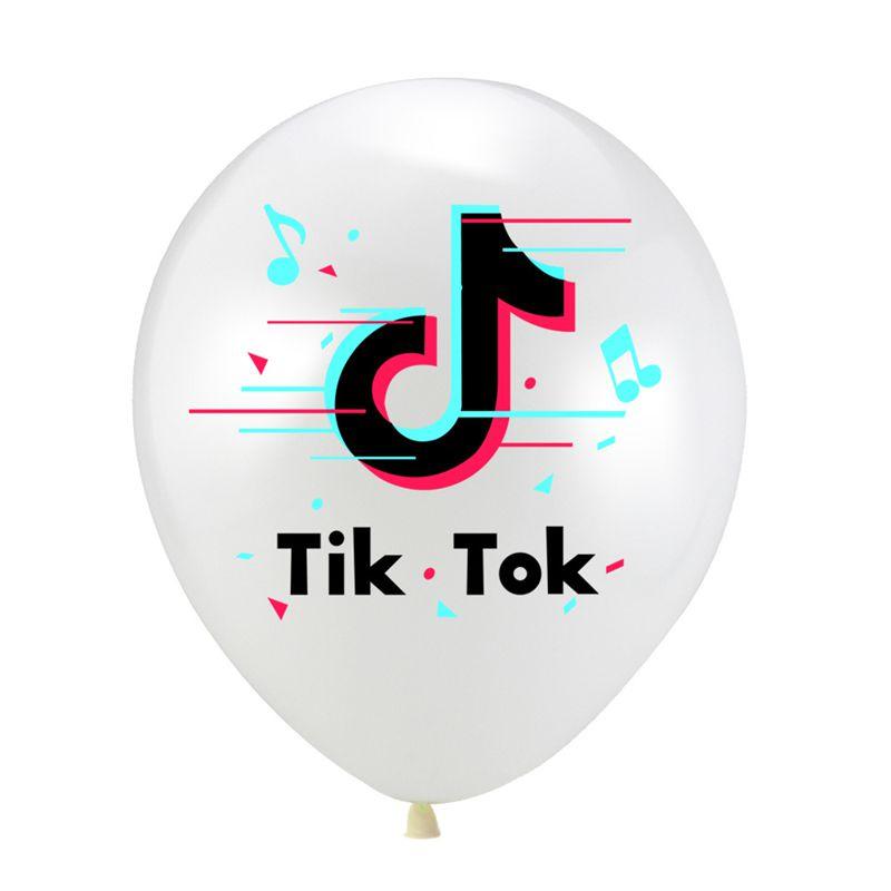 

Eye-catching Tiktok Theme Latex Balloon For Vibrant Birthday Party Decor Supplies