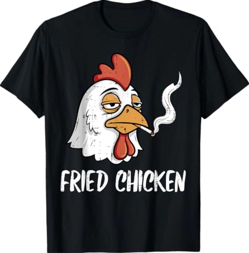 Fried Chicken Funny Pun Adult Joke Humor T-Shirt 2XL