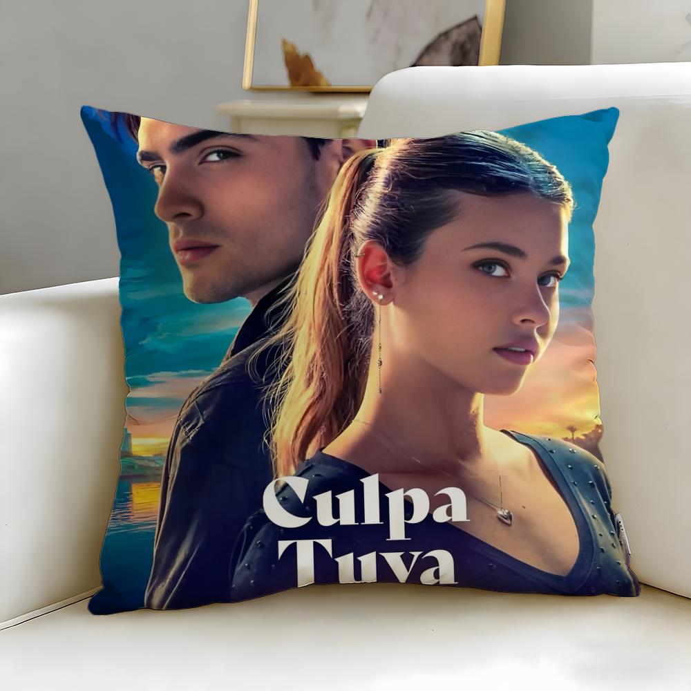 classic movie My Fault Culpa Mia Cushion Cover Soft  EasyWash Pillow Case  Versatile for Couch Bed Travel and Office