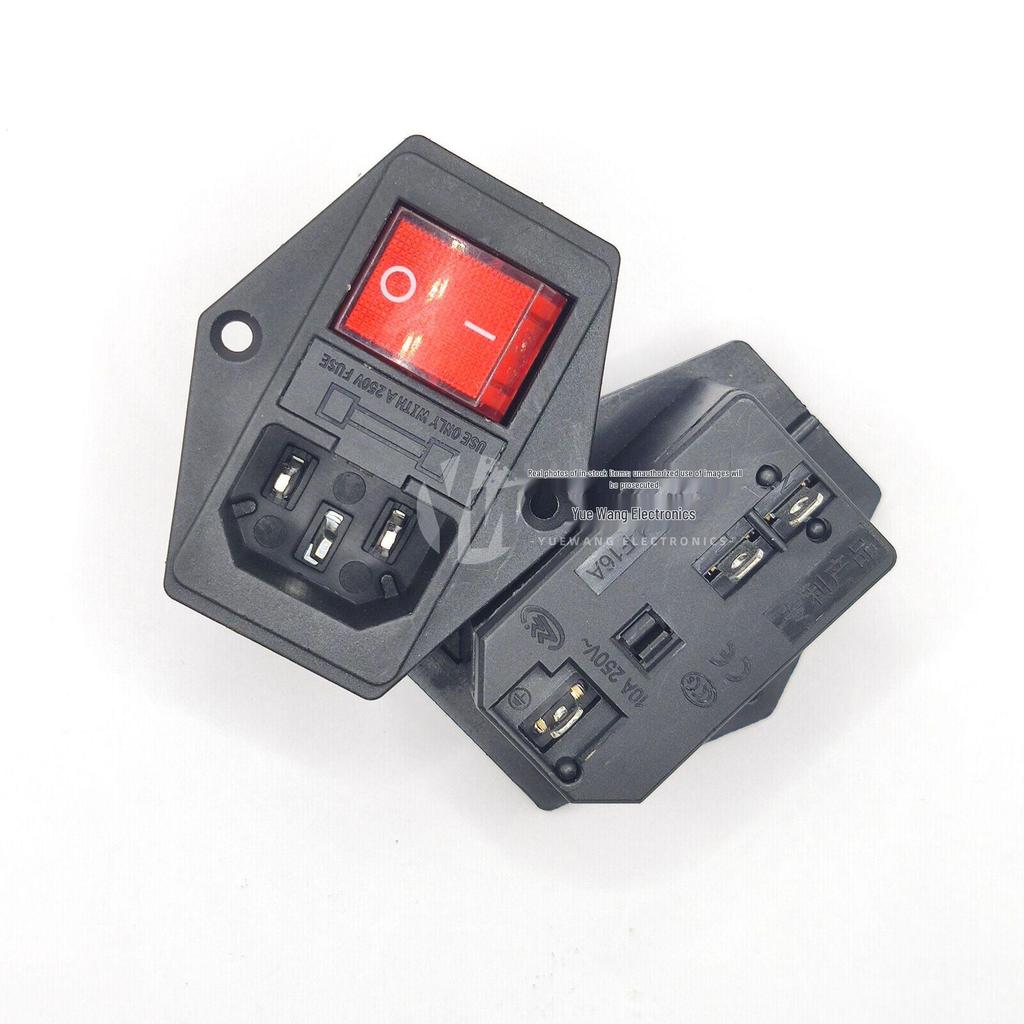 10A High Power AC Socket with KCD4 Switch - Direct Plug-in, Simple Wiring